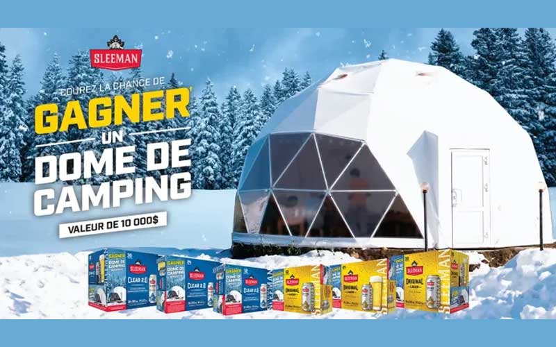 Gagnez 2 dômes de camping de 10 000 $ chaque
