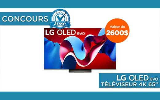 Gagnez un téléviseur C4 OLED evo 4K 65 pouces LG (2600 $)