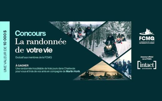 Gagnez une randonnée de motoneige dans Charlevoix (10000 $)