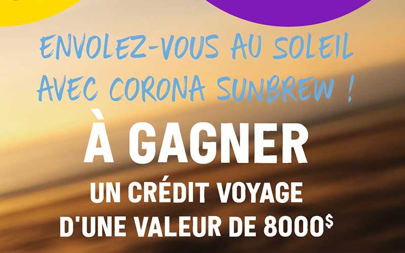 Concours Envolez-vous au soleil avec Corona Sunbrew