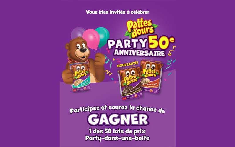 Concours Party d’anniversaire 50 ans de Pattes d’ours