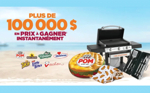 Gagnez 950 prix instantanés d’une valeur entre 40$ et 690$