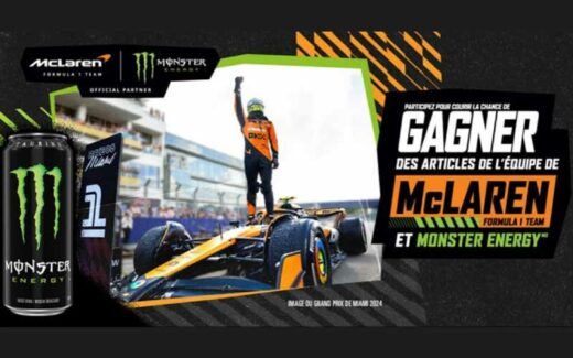 Concours Monster Energy McLaren - 400 prix instantanés à gagner
