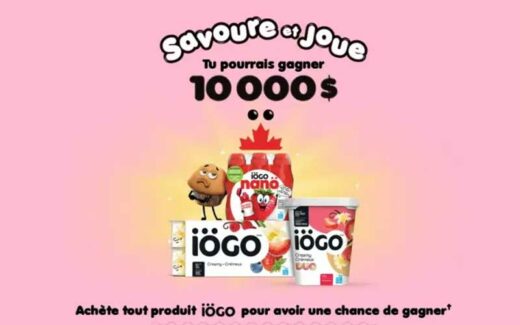 Concours iOGO Savoure Et Joue - un prix en argent de 10000$