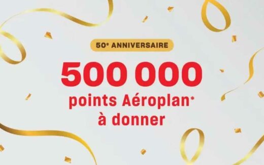 Gagner 100 000 points Aéroplan d’une valeur de 3 000$