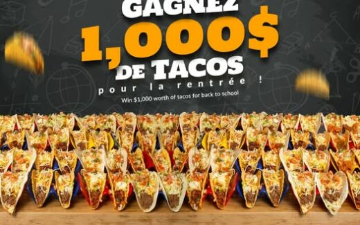 Gagnez 1000 $ en tacos chez 3 amigos