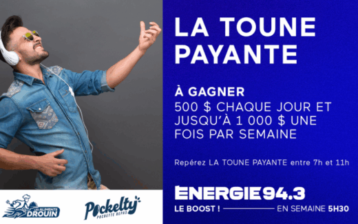 Gagnez 500$ chaque jour et jusqu'à 1000$ une fois par semaine