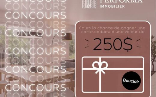 Gagnez une carte-cadeau de 250$ chez Bouclair
