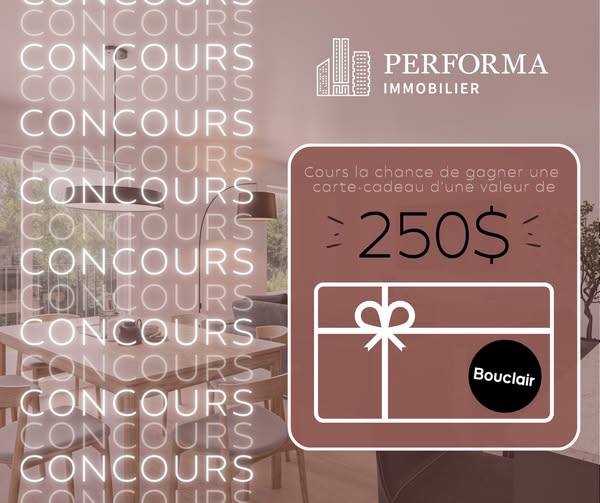 Gagnez une carte-cadeau de 250$ chez Bouclair