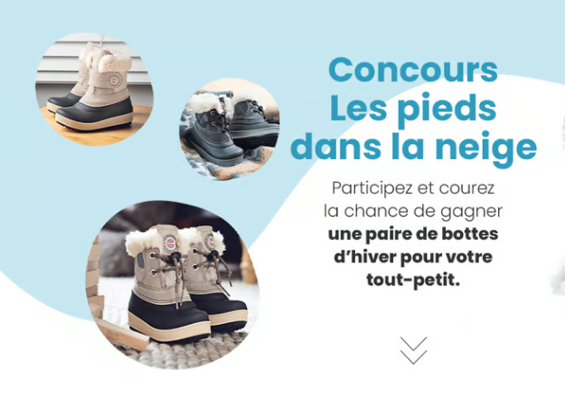 Gagnez une paire de bottes d'hiver pour votre tout-petit