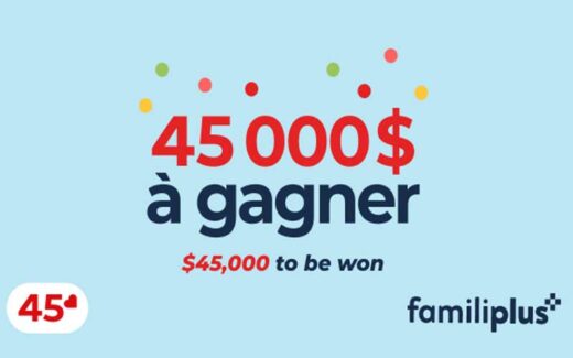 Concours Familiprix 45eme Anniversaire - Un prix de 45 000 $