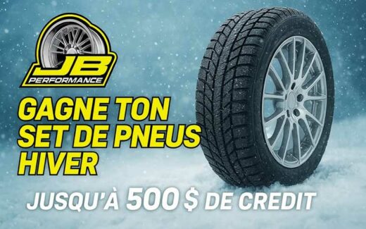 Concours Jb performance - Gagne 500 $ pour tes pneus d’hiver