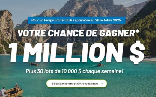 Concours Lotto Max Rêver En Grand - Gagnez Un prix de 1 000 000 $