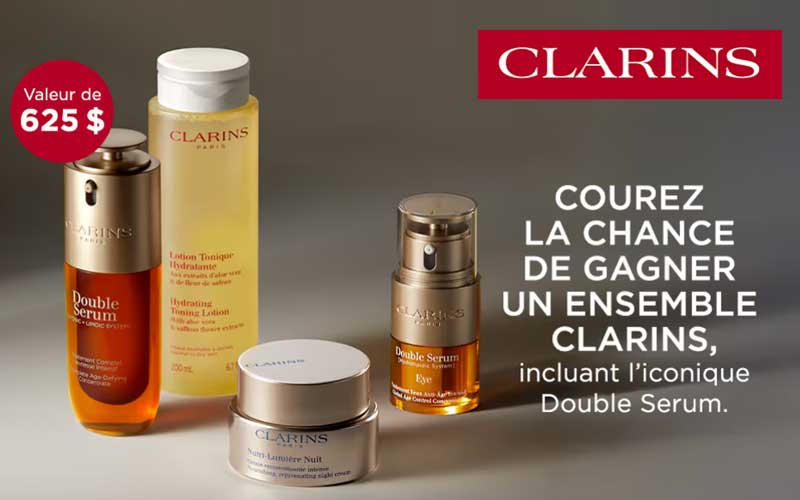 Concours Le Bel Age Clarins - Un ensemble de produits de 625$