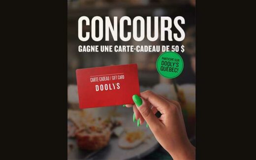 Gagne 50 $ à dépenser dans ton Dooly’s favori