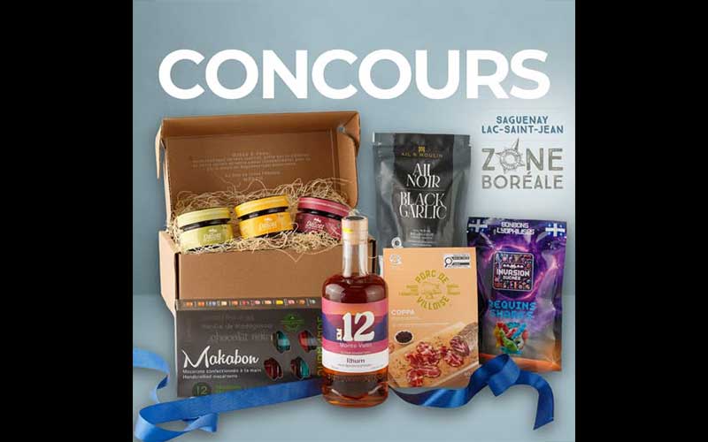 Gagnez un ensemble de produits du Saguenay Lac-Saint-Jean