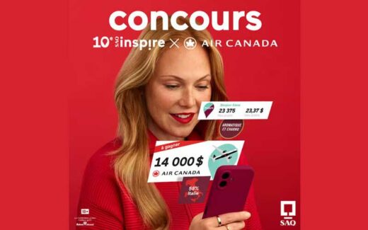 Gagnez un prix de 14 000$ d’Air Canada et Vacances Air Canada