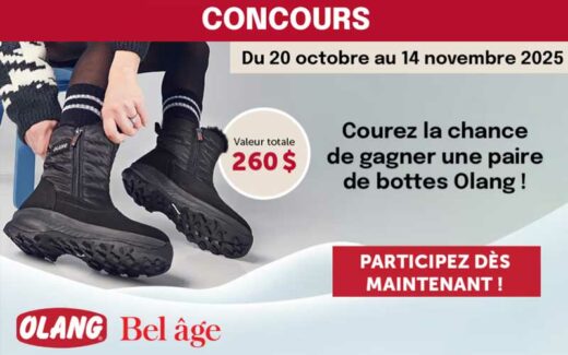 Gagnez une paire de bottes Olang d’une valeur de 260$