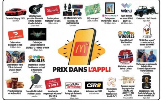Jeu Concours Monopoly McDo 2025