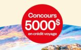 Concours Gagnez 5000 $ en crédit-voyage
