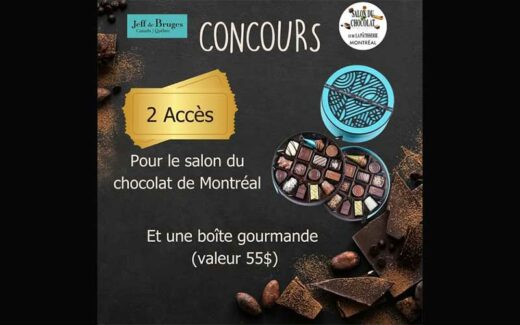 Concours Jeff de Bruges Canada – Salon du Chocolat Montréal