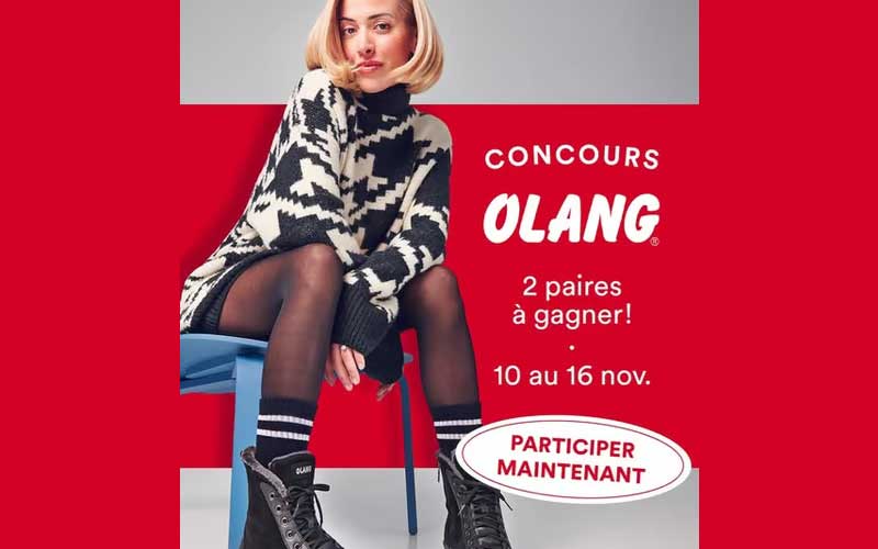 Gagnez 2 paires Olang Canada