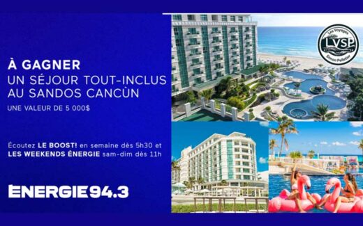 Gagnez Un séjour tout-inclus au Sandos Cancùn (5000 $)