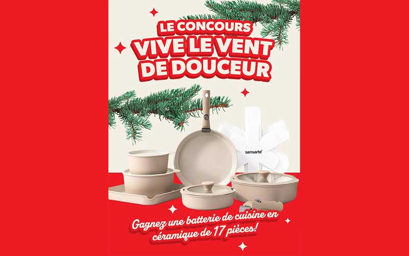 Gagnez Une batterie de cuisine en céramique de 17 pièces