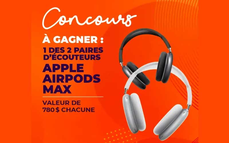 Gagnez des AirPods Max d'Apple