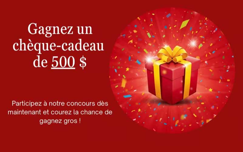 Gagnez un Chèque-Cadeau Mobilier Félix Valois de 500$