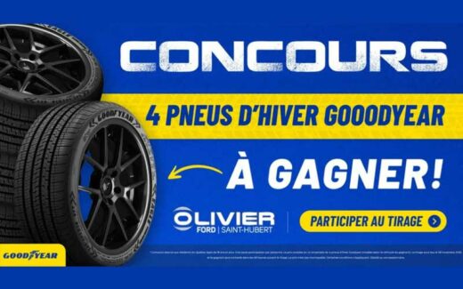 Gagnez un ensemble de 4 pneus d’hiver Goodyear