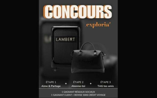 Gagnez un ensemble de bagages Lambert avec Exploria Voyages