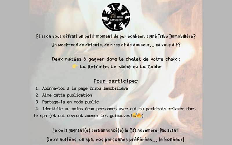 Gagnez un forfait signé Tribu Immobilière