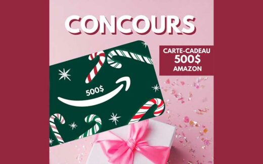 Gagnez une CARTE-CADEAU AMAZON DE 500 $