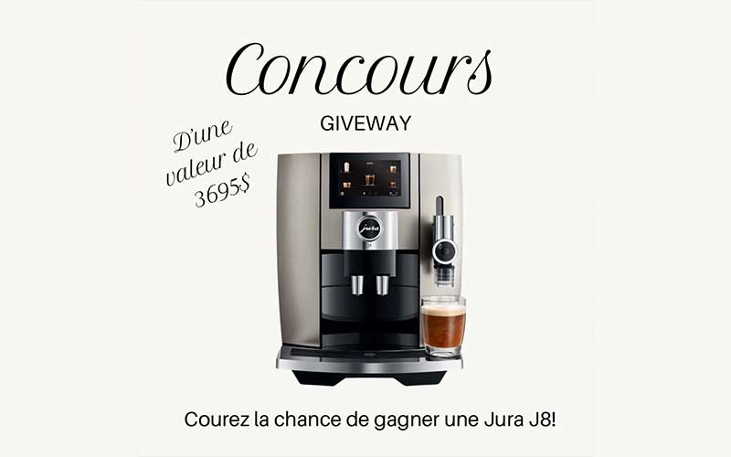 Gagnez une Jura J8 d’une valeur de 3695$