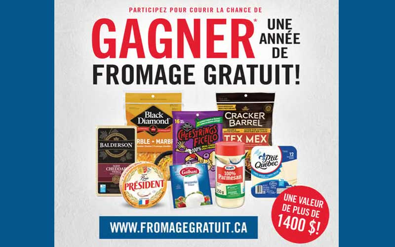 Gagnez une année de fromage gratuit
