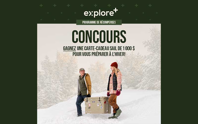 Gagnez une carte-cadeau SAIL de 1 000 $