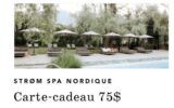 Gagnez une carte cadeau de 75 $ au Strøm spa nordique