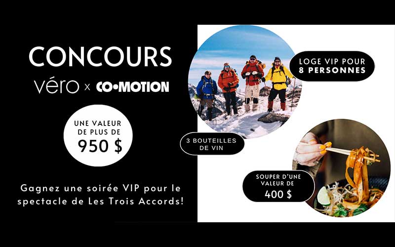 Gagnez une soirée de groupe VIP avec Co-Motion