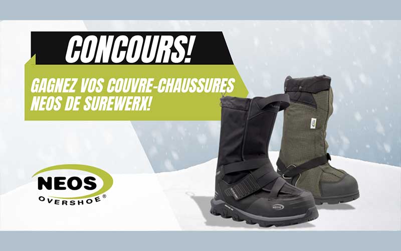 Gagnez vos couvre-chaussures NEOS de Surewerx