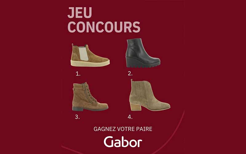 Gagnez votre paire de Gabor préférée