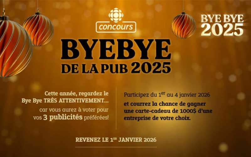 Concours Bye Bye de la pub ! Gagnez une carte-cadeau de 1000 $