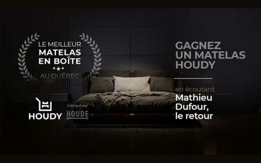 Gagnez 4 matelas Houdy d’exception de 1199 $ chacun