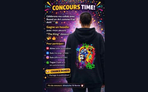 Concours Julie-Mila Bouffard Artiste peintre - Gagnez un Hoodie Based on Art