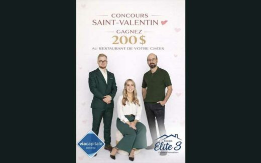 Concours St-Valentin ÉquipeÉlite3 - Gagnez 200 $ pour le restaurant de votre choix