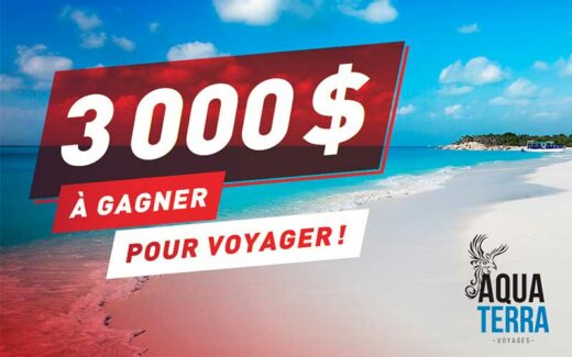 Gagnez un crédit voyage de 3 000 $ avec Bicycles Quilicot et Aqua Terra