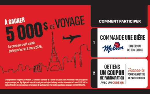 Gagnez un crédit voyage d’une valeur de 5000$