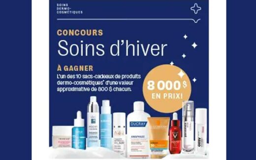 Concours Jean Coutu - Gagnez un sac de produits dermo-cosmétiques