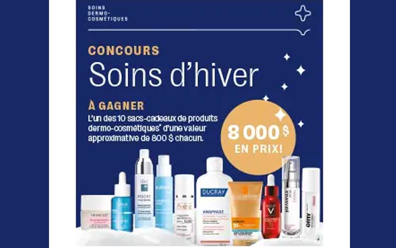 Concours Jean Coutu - Gagnez un sac de produits dermo-cosmétiques