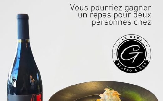 Gagnez un souper pour deux personnes au Greg Bistro & Bar